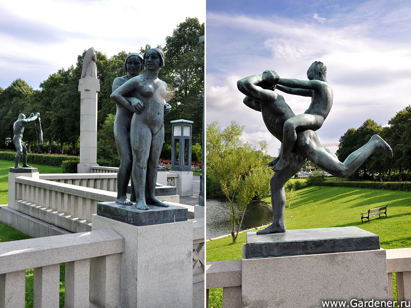 Парк скульптур Вигеланда | Ландшафтный дизайн садов и парков